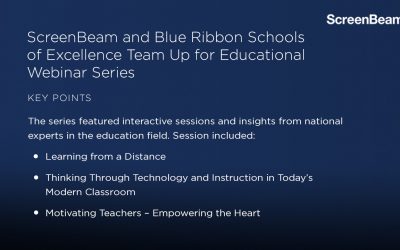 ScreenBeam and Blue Ribbon Schools of Excellence Team Up for Educational Webinar Series